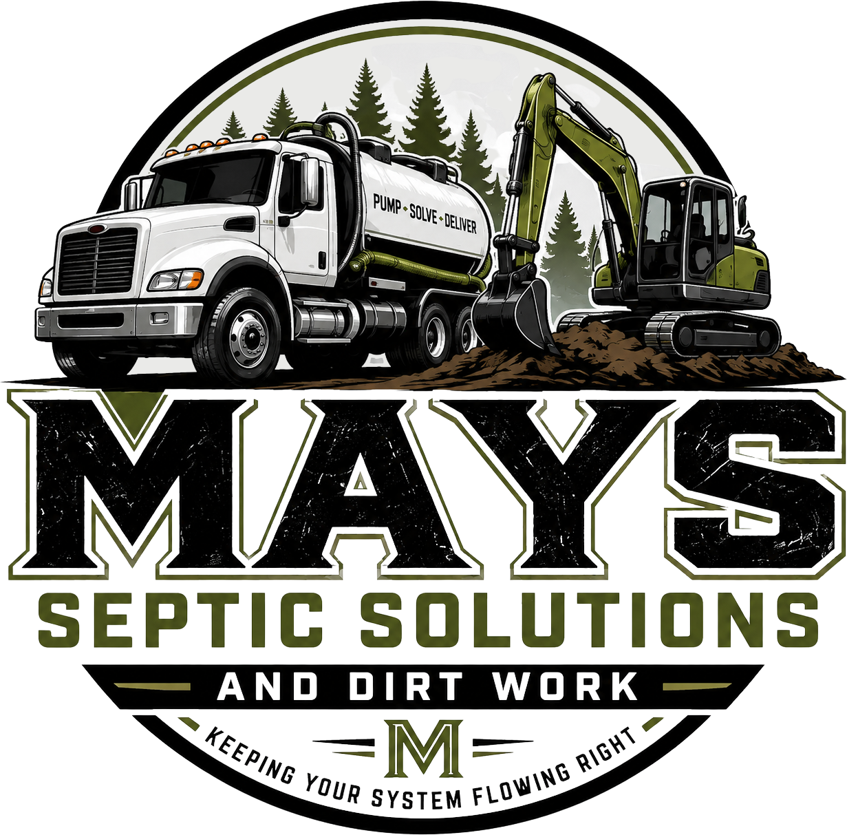 Mays Septic Solutions and Dirtwork LLC logo